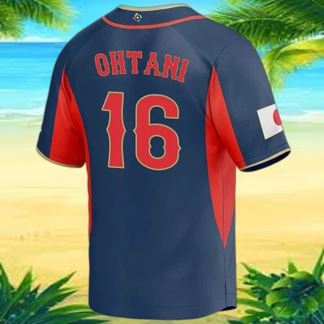 SHOHEI OHTANI 16 Japan Baseball 2023 World Baseball Classic Jersey