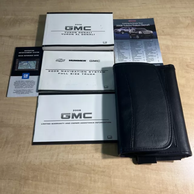 2008 GMC YUKON/YUKON XL OWNERS MANUAL OEM SET W/ Case (FREE SHIPPING)