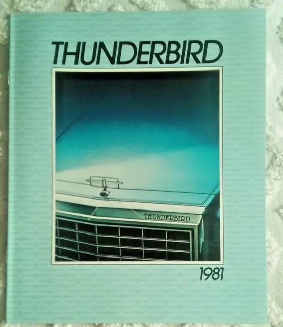 1981 Ford Thunderbird Original Dealer Brochure ( Heritage,Town Landau,Options )
