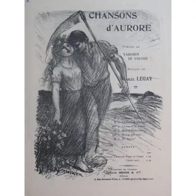 LEGAY Marcel Comment je t'aime Chant Piano ca1900