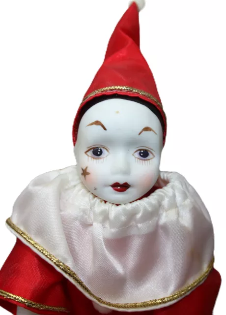 Preloved Pierrot Clown Doll, Pierrot Clown Toy, French Doll