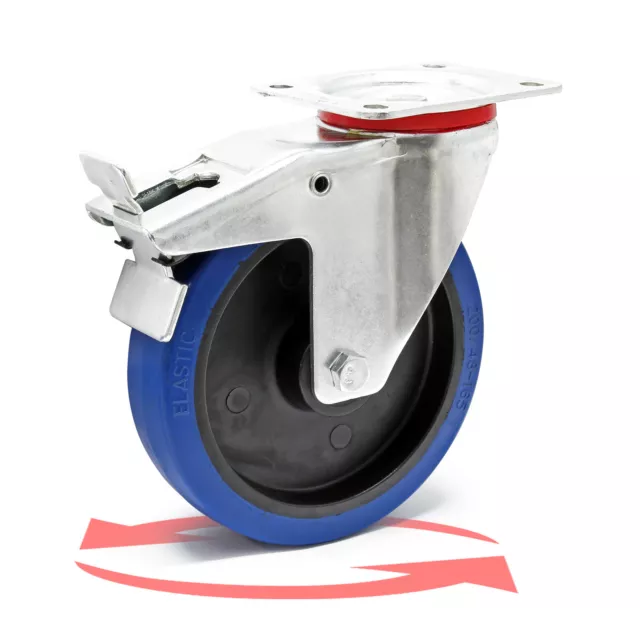 Roulette pivotante Frein 75mm 75kg Roulettes pour meubles Charge