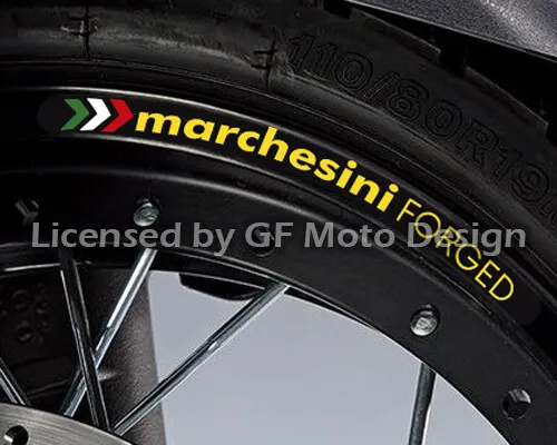 Marchesini Forged Wheel Decal Rim Stickers Set Ducati 848 1098 1198 Monster /243