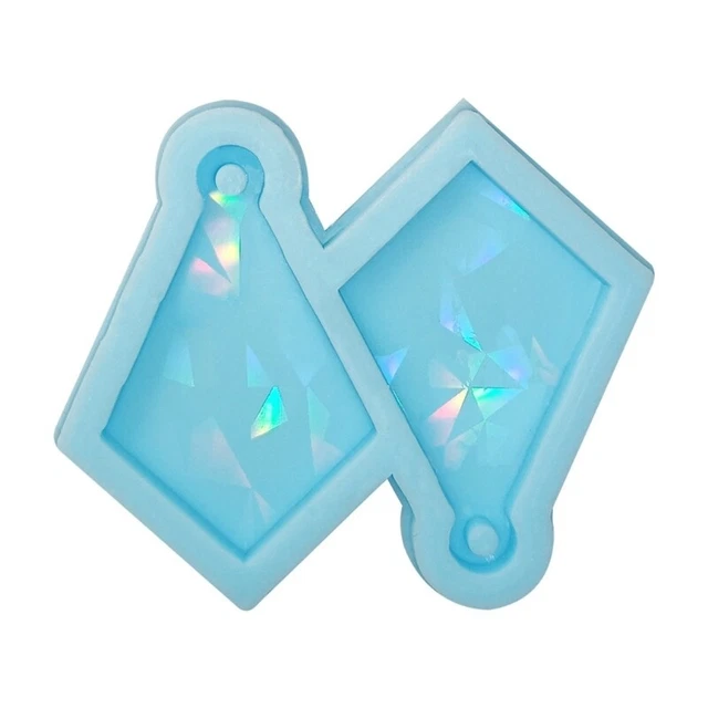 Rhombus Silicone Mold for DIY Keychain Earrings Epoxy Resin Jewellery Making