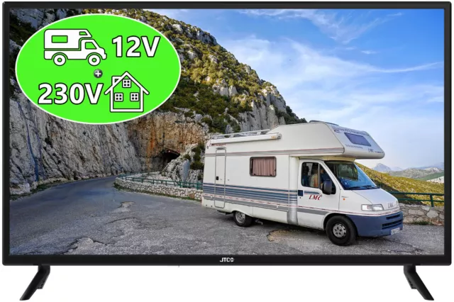 32 Zoll HD TV JTCT32H39321 mit **12-Volt/230-Volt-Anschluss**/Camping & Home