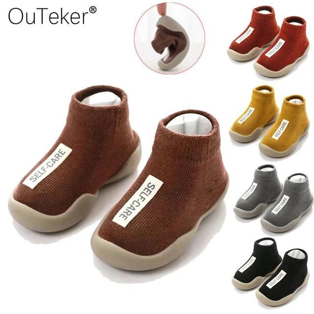 Kids Cotton Shoes Warm Winter Toddler Anti-slip Slippers Socks Baby Girl Boys