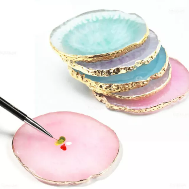 Nail Gel Display Resin Plate Nail Art Painting Nail Polish Palette Manicure❀