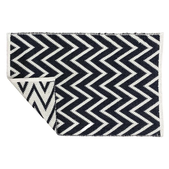 Tappeto DKD Home Decor Poliestere Zig zag Bicolore 160 x 230 x 1 cm