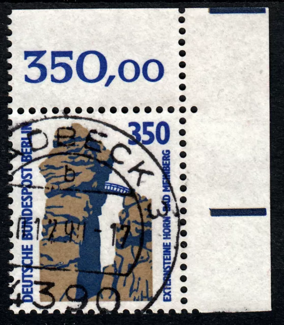 A7) Berlin 350 Pf SWK 835 Bedarfsstempel Eckrand oben rechts Ecke 2 Bogenecke R