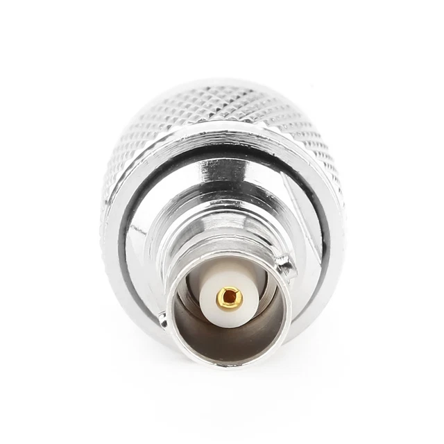 Adaptateur Coaxial BNC Femelle Vers N Mâle – Laiton, 50 Ohms – Lot De 2