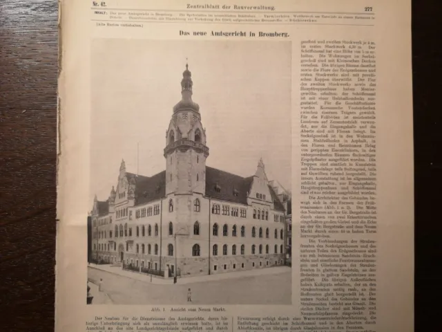 1907 Bauverwaltung 42 Amtsgericht Bromberg