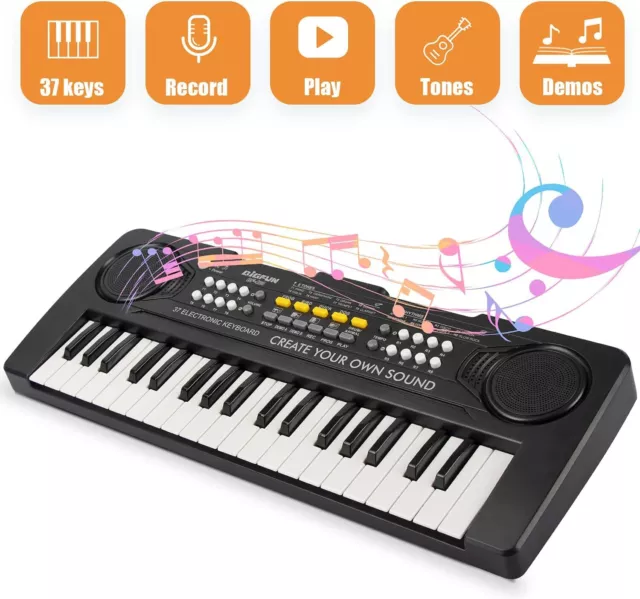 Elektronische Keyboard Klavier Kinder Piano 37 Tasten Musikinstrumente Geschenk