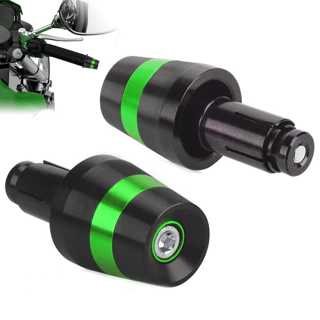 CNC Aluminum Handlebar Grip Bar End Slider Cap Plug Weight For Kawasaki ZX6R 636