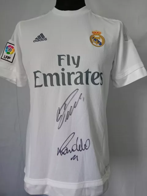 Real Madrid 2015 Shirt Signed Ronaldo Luís Nazário de Lima & Cristiano Ronaldo