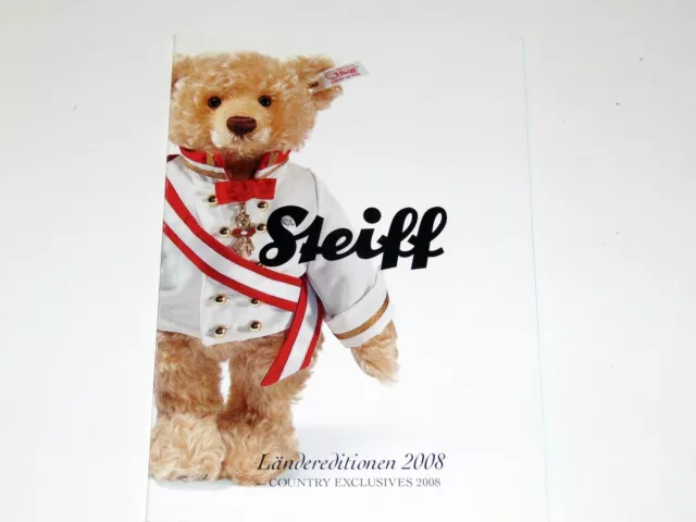 STEIFF Ländereditionen 2008 - Spezial Teddybären Katalog - 40 Seiten