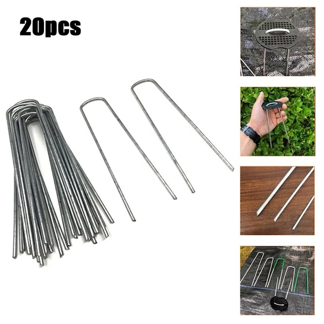 Sturdy and Easy to Insert Ground Anchors for Tarpaulin Camping and More 20 Pack