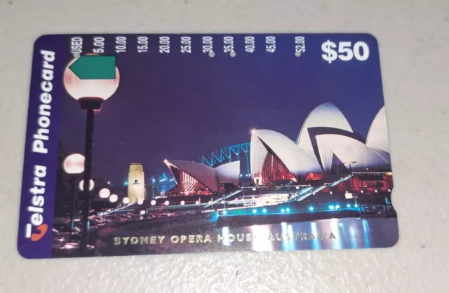 Telstra Telecom Phonecard Australia - Sydney Opera House