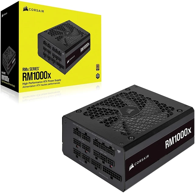 Corsair RMX Series (2021), RM1000x, 1000 Watt, Gold, Fully Modular Power Supply