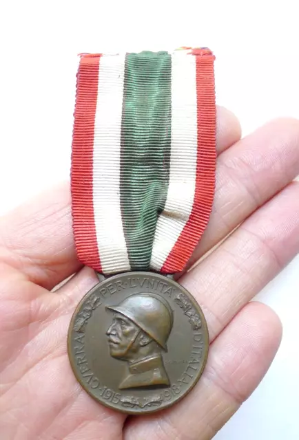 Medaglia Militare Prima Guerra Mondiale Ww1 Bronzo Nemico Johnson