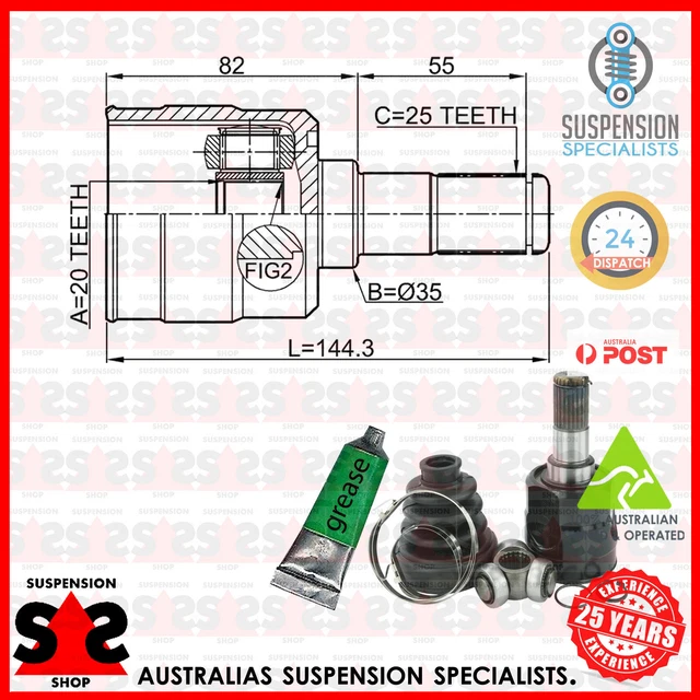 Frankberg Gelenksatz Antriebswelle Vorne Radseitig | Für Hyundai Nexo, Tucson, Sportage | Replace# 801093 | 156,5 Mm