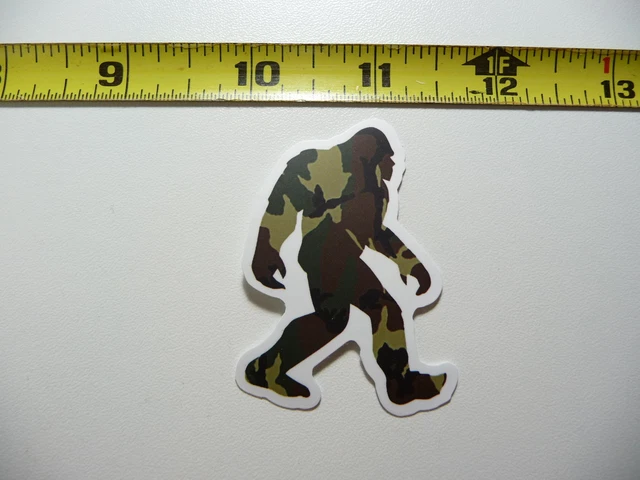 Bigfoot Sasquatch Camouflage Decal Sticker Funny Animal Exist