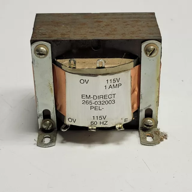 EM-DIRECT 2650-032002 PEL- 115V 1 AMP OV 60HZ  E TRANSFORMER from ARCADE GAME