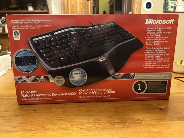 NEW FACTORY SEALED Microsoft Natural Ergonomic 4000 Keyboard $277.00 ...