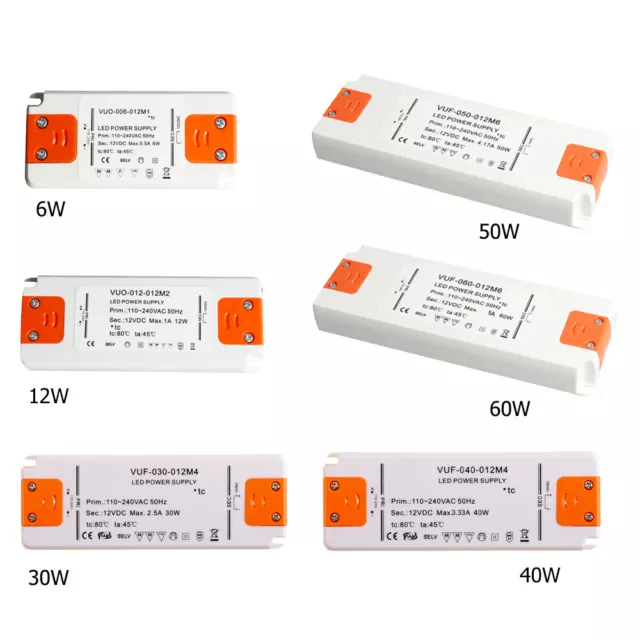 Transformateur DEL 230V sur 12V/24V pilote transformateur ballast 6W - 60W 2