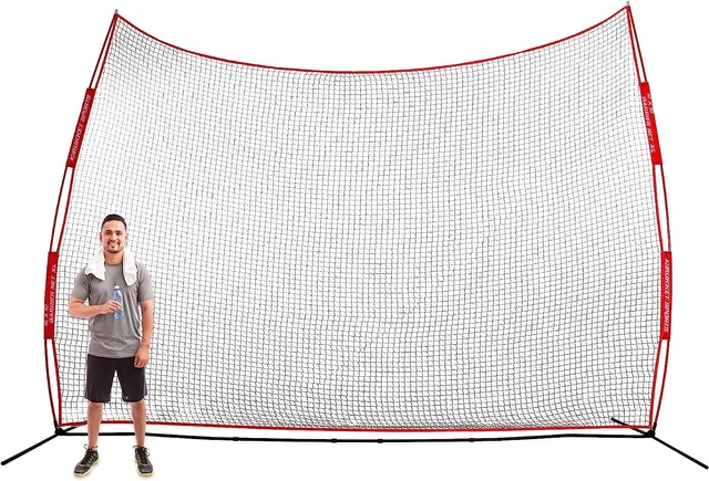 Rukket XL 16X10Ft Barricade Backstop Net, Indoor and Outdoor Lacrosse, Basketbal