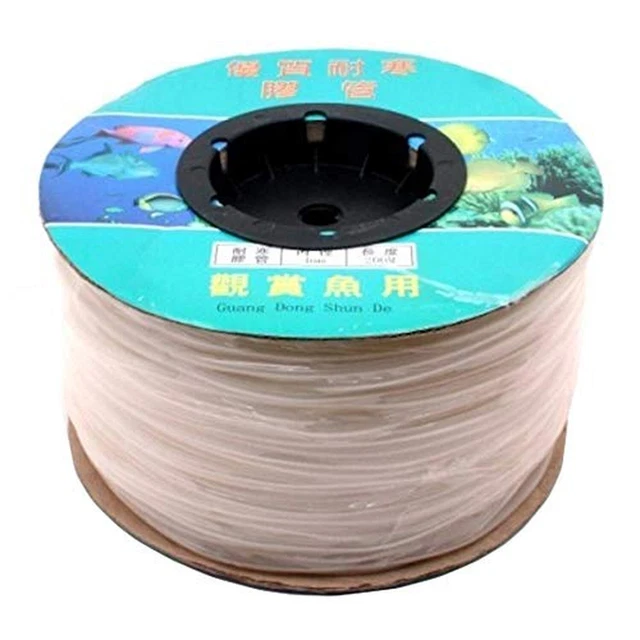 Hailea Silicone Air Line Tubing Aquarium Hydroponics 4mm ID x 6mm OD 100 metr...