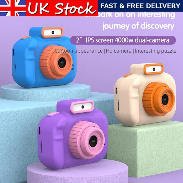 Cartoon Kids Camera USB Charging 2 Inch HD IPS Screen Video Camera with 32G Card