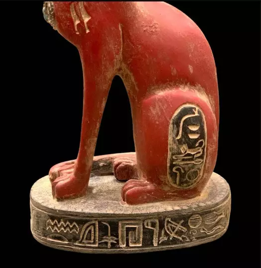 Ancient Egyptian Antiques Bastet Statue Cat Egypt Goddess  Stone 3