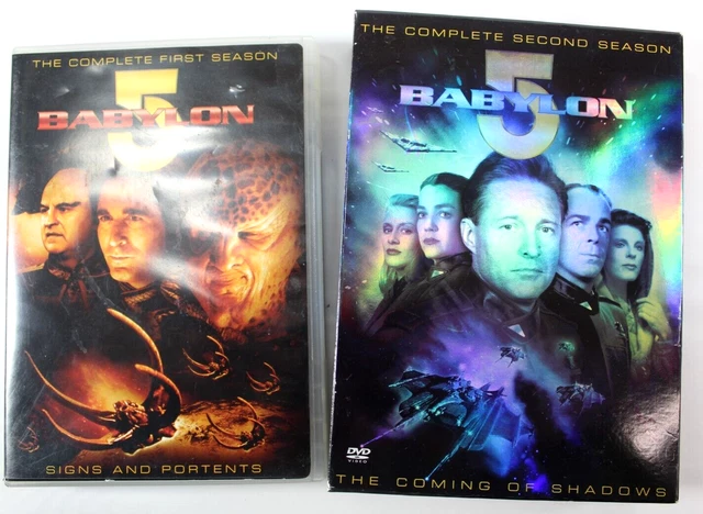 Babylon 5 The Complete First Season DVD, 2002, 6-Disc Set And Season 2 Six Discs