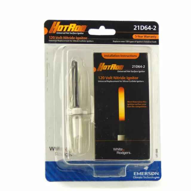 White Rodgers 21D64-2 Universal Nitride Ignitor Upgrade Kit