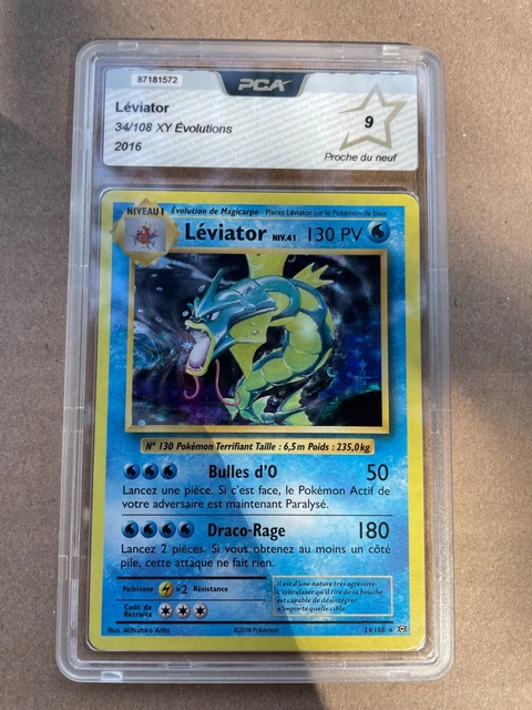 34/108 leviator holo Évolution Xy Pca Psa Display Etb Pokémon 🔥🔥🔥 carte 