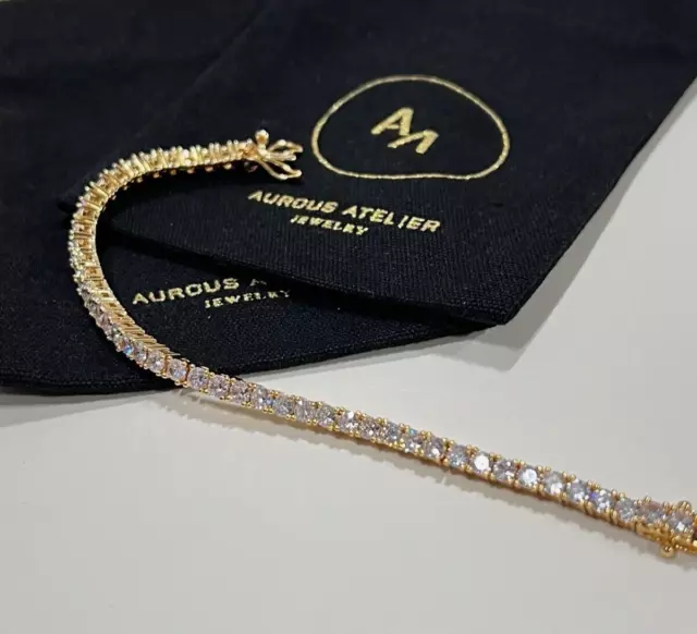 Stunning 18K Gold Plated Tennis Bracelet - High Quality Perfect For Any Occasion