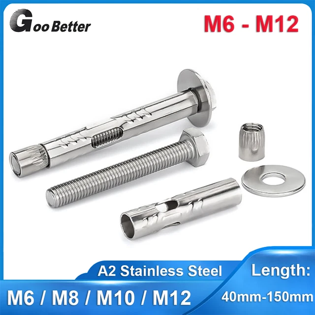 M6 M8 M10 M12 Sleeve Anchor Hex Head Bolt Fixing Expansion for Concrete