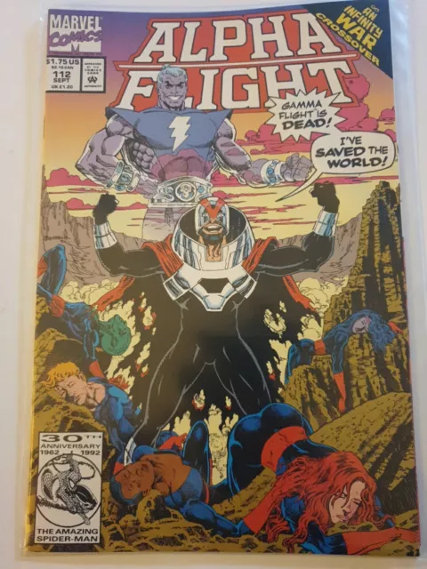 Alpha Flight #112 Marvel Comics Sept 1992 NM +Bagged, Infinity War Crossover