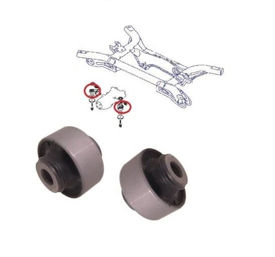 REAR DIFFERENTIAL DIFF Mounting Mount Bushings for MITSUBISHI OUTLANDER