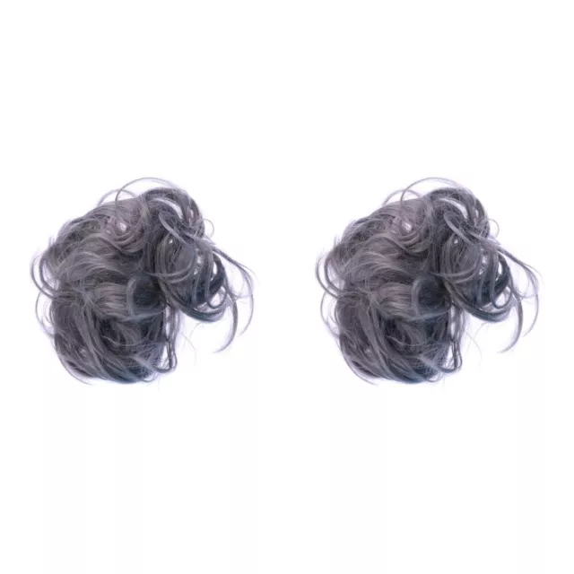 2 Count Head Band Wigs Synthetic Hair Accessory for Women Elasticity