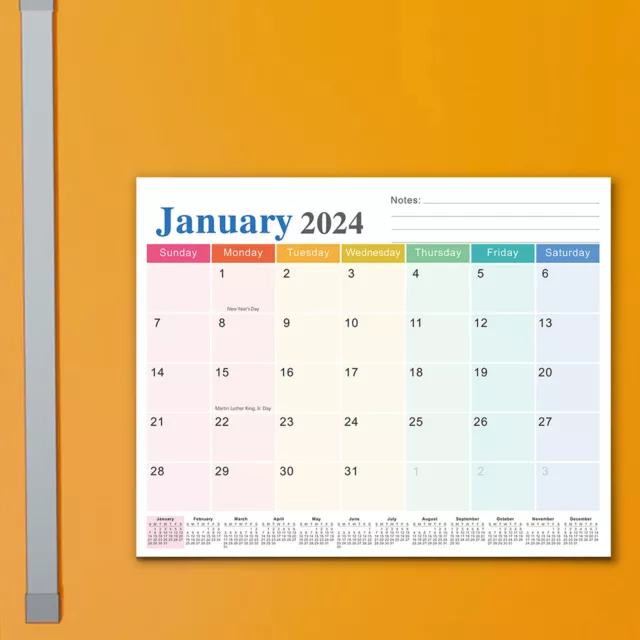 DRY ERASE Calendar 18 Months January2024 to June 2025 Monthly