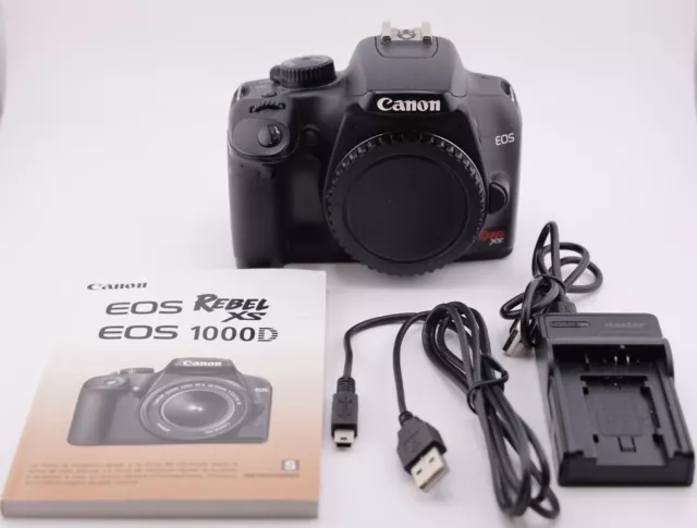 Exc! Shutter only 50k (50%)! Canon EOS Rebel XS 1000D 10.1MP Digital SLR Camera