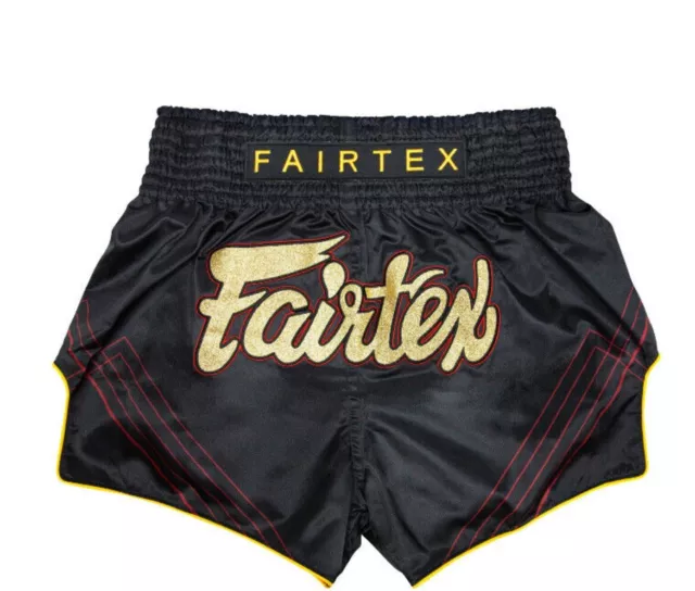 Fairtex Sports Muay Thai MMA Fighter BS1925 "Red Line" Kick Boxing Shorts