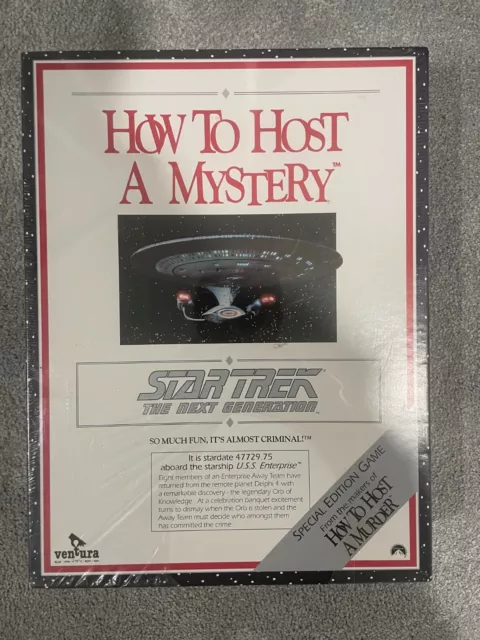 1992 sealed How to host a Mystery Star Trek THE NEXT GENERATION Board Game