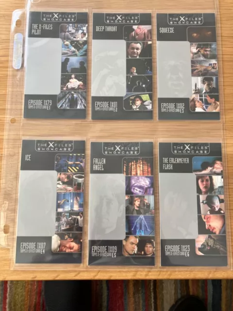 Topps The X-Files - Showcase - X-Effect Cards - Full Set Of 6 - E1 to E6