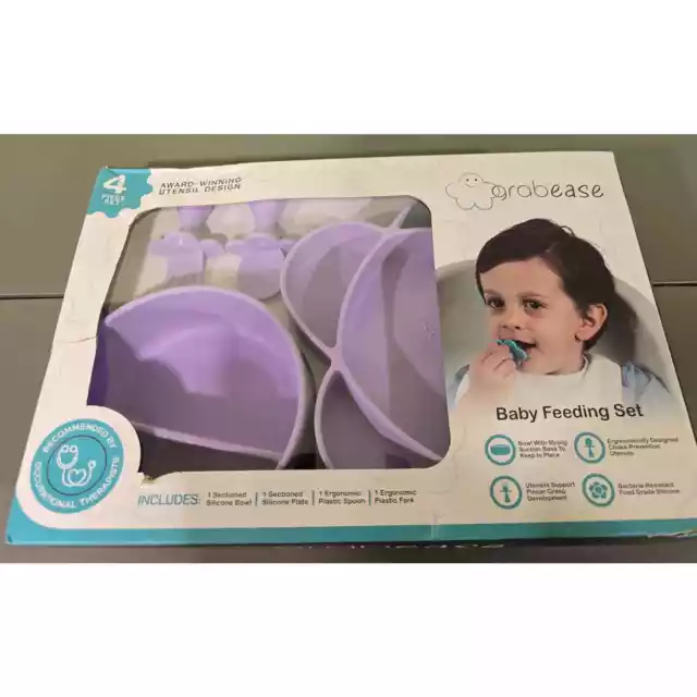 Grabese Complete Baby Feeding Set Lavender