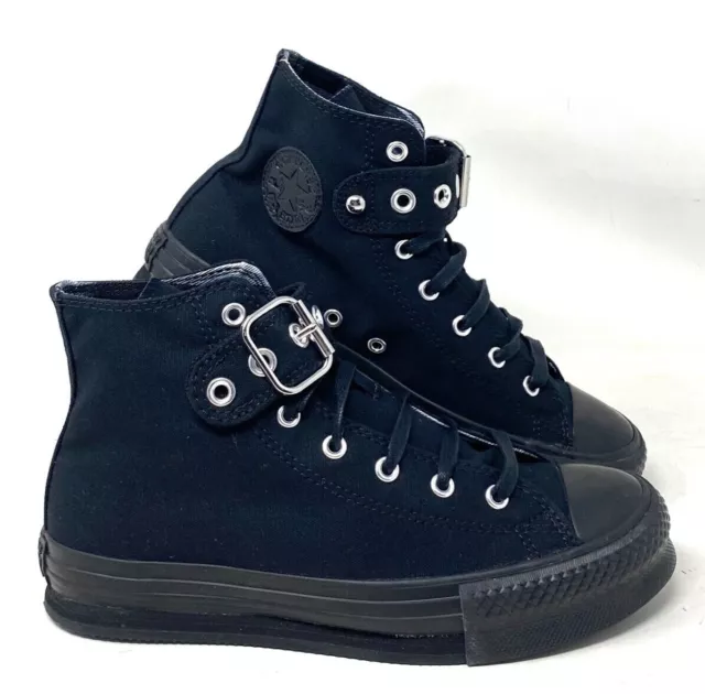 Converse Chuck Taylor Eva Lift High Shoes Canvas Black Kids Women Casual A07670C