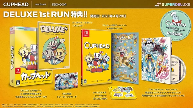 Cuphead SuperDeluxe 1st Run Ed. SWITCH Japan Game In EN-FR-DE-ES-IT-PT-KR-CH NEW 2