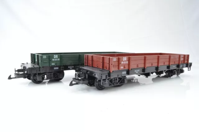 LGB G Gauge - 42610 Rake of 2 DR Low-Side Gondolas - Boxed