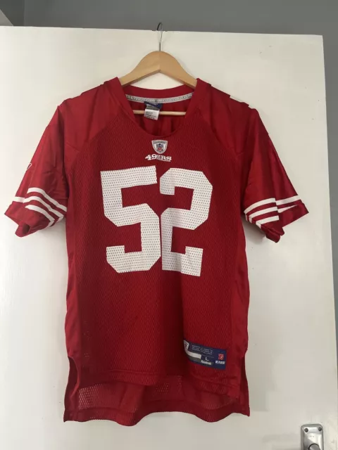 Reebok San Francisco 49ers NFL Willis #52 Maglia calcio giovanile L (14-16)